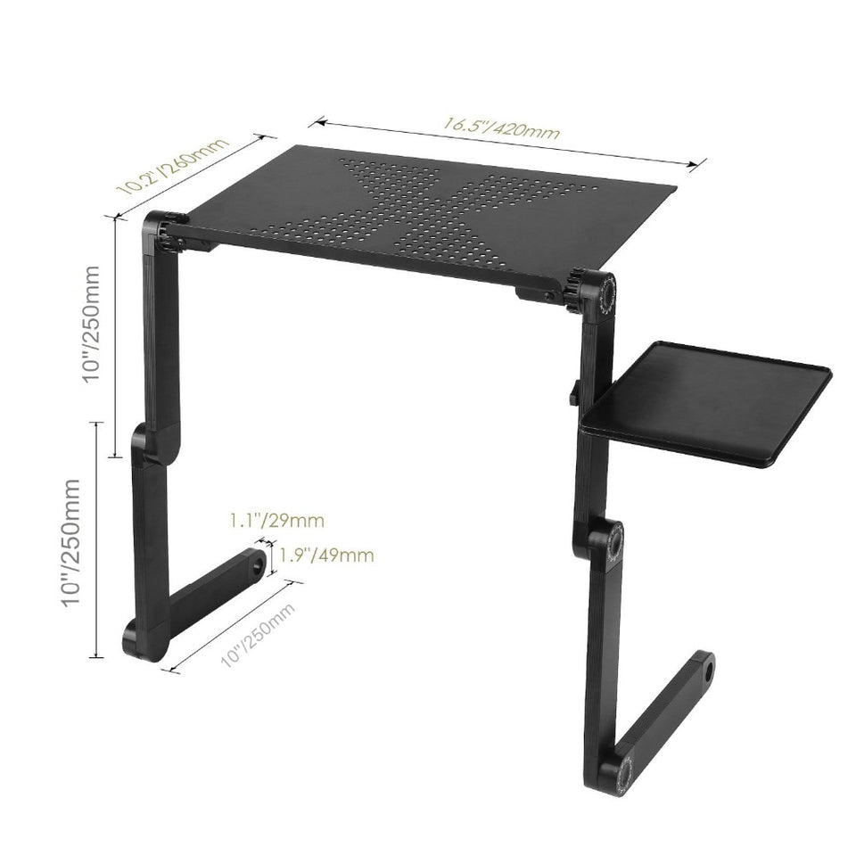 Ergonomic Aluminium Laptop Desk