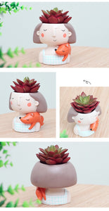 Dreamy Girl Flower Pots