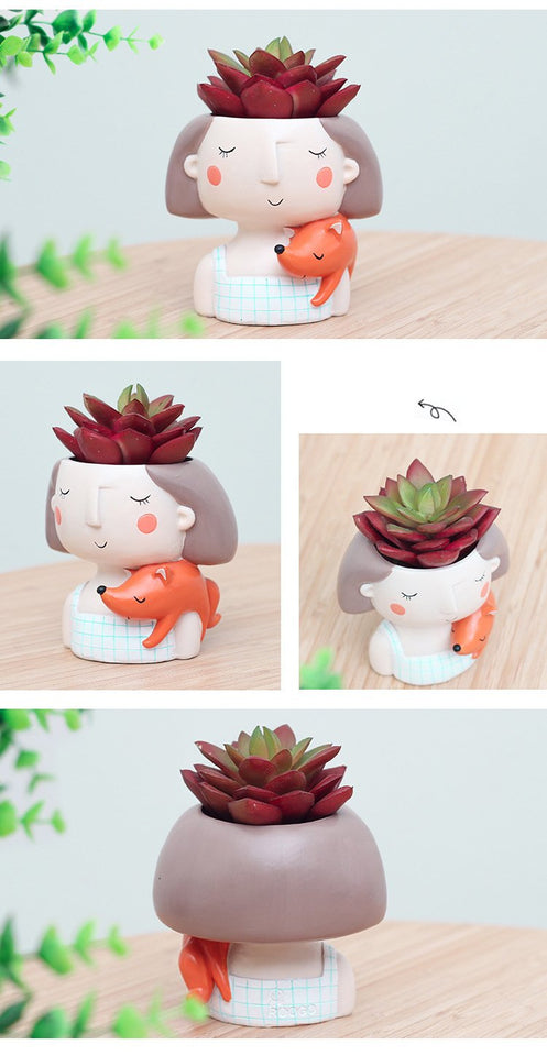 Dreamy Girl Flower Pots