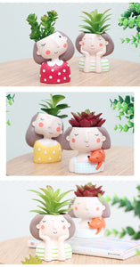 Dreamy Girl Flower Pots