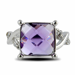 New Silver Ring Large Gem