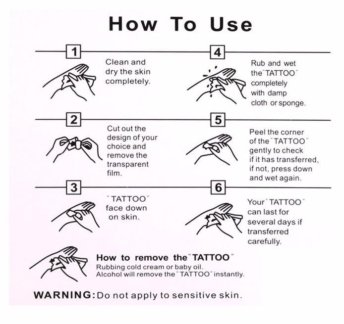 Temporary Weapon Dagger Tattoo