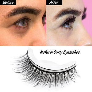 Self-adhesive Natural Curly Eyelash Extensions