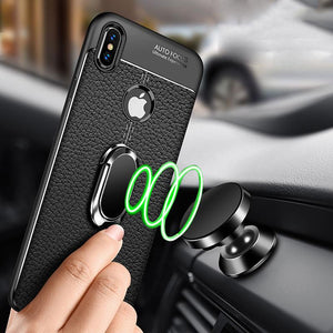 iPhone Magnetic Ring Bracket Rugged Cover